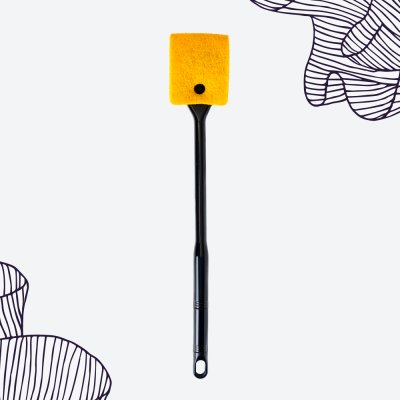 WATERA Скребок-губка для аквариума, 48 cм, черный