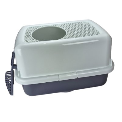 Dogman Туалет для кошек Лофт, 57х40х33 см, темно-серый