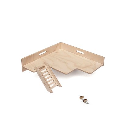 Legreengo Полка в клетку для грызунов, 26x26x6,5 см