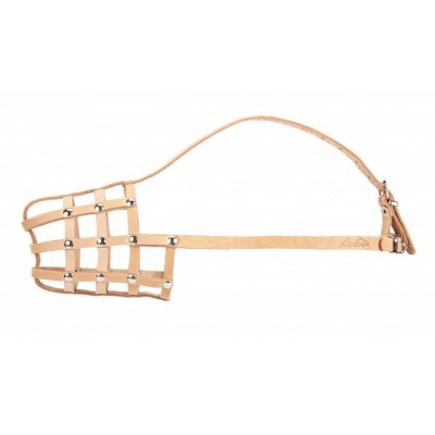 Аркон Намордник для собак из кожи, обхват морды 26 см