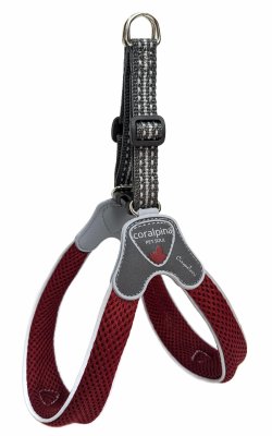 Ошейники, шлейки Cortina Мягкая шлейка "Супер Комфорт", винный (Италия) (35-45 см)