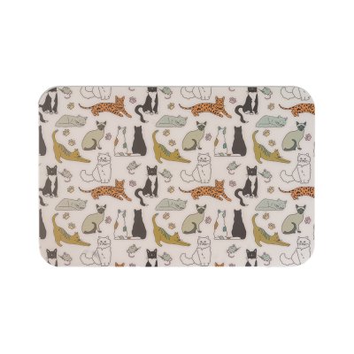 Petmax Коврик под миску для кошек и собак Кошки-Мышки, 43х28 см