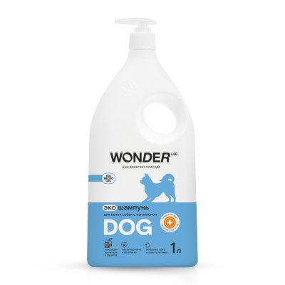 Шампунь для собак WONDER LAB Экошампунь с пантенолом 1л