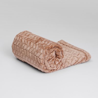 RURRI Плед однотонный 100х150 см, бежевый