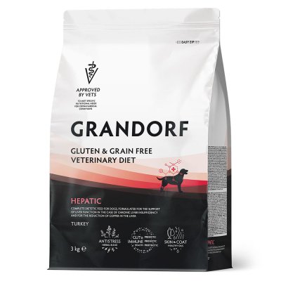 Корм для собак GRANDORF VET ERINARY DIET Dog Hepatic сух. 3кг