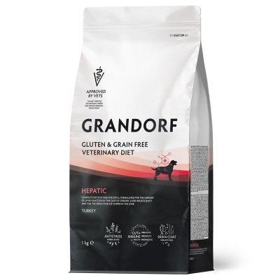 Корм для собак GRANDORF VET ERINARY DIET Dog Hepatic сух. 1кг
