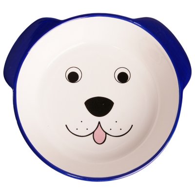 Миска для собак Mr.Kranch Мордочка собаки керамическая синяя 180мл
