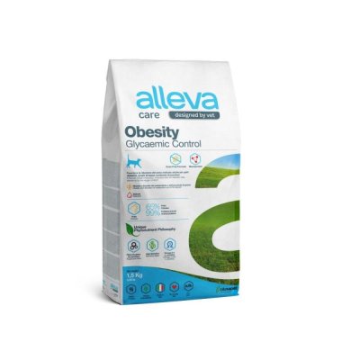 Корм для кошек Alleva Care Obesity контроль потребления глюкозы сух. 1,5кг