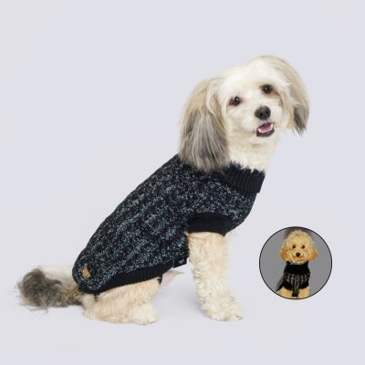 RURRI Свитер светоотражающий для кошек и собак, L, черный