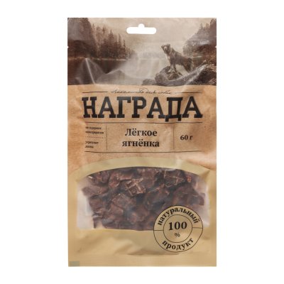Награда Лакомство Легкое ягненка для собак, 60 гр.