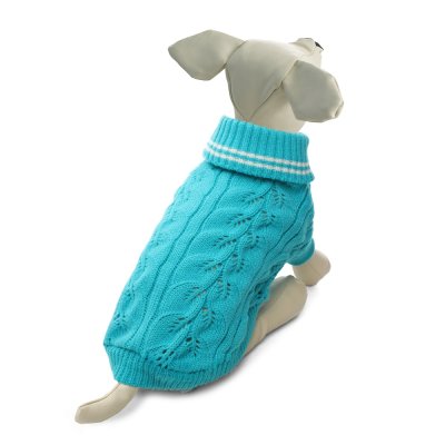 Свитер для собак TRIOL Аквамарин М, бирюзовый, дл. по спине 30см