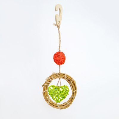 Petmax Игрушка для грызунов Венок малый, 12х9 см