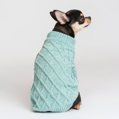 RURRI Свитер из шенилла для кошек и собак, S, голубой