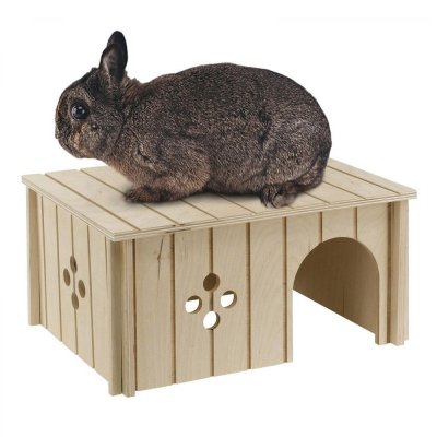 Домик для грызунов FERPLAST SIN 4646 деревянный 33x23,6x16см