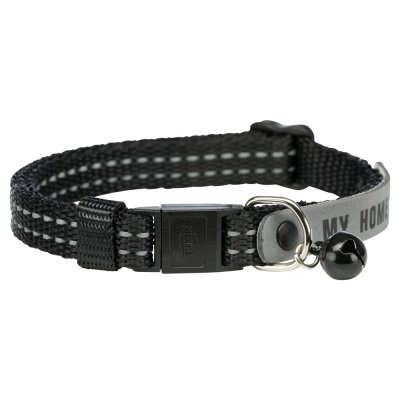 Trixie Ошейник светоотражающий с адресником и колокольчиком для кошек, 21х1 см