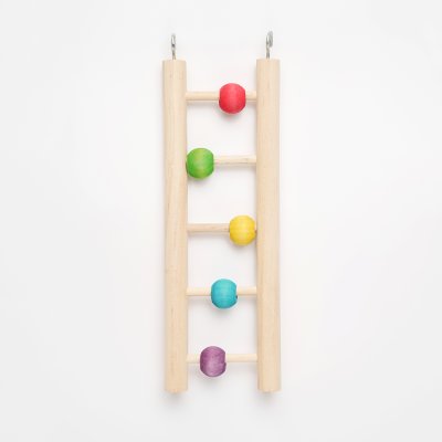 Petmax Лестница для птиц с шариками 23х7,5см