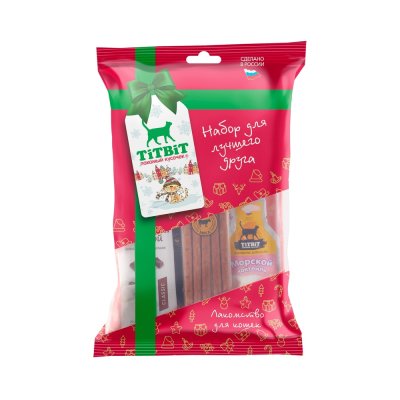 Лакомство для кошек TITBIT Подарочный набор (Новогодняя коллекция) 135г