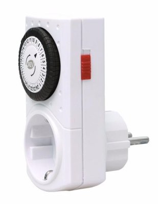 REV Таймер REV механический на 24 ч, минимальный интервал 30 мин