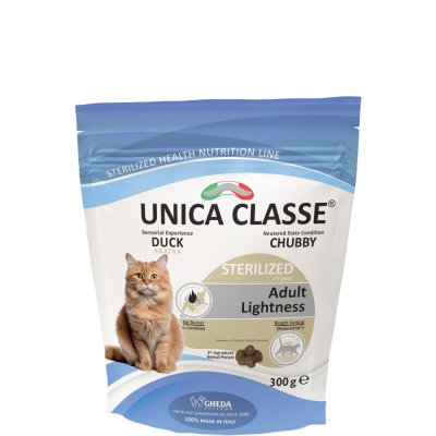 UNICA Classe Adult Sterilized Lightness Сухой корм для стерилизованных кошек, с уткой, 300 гр.