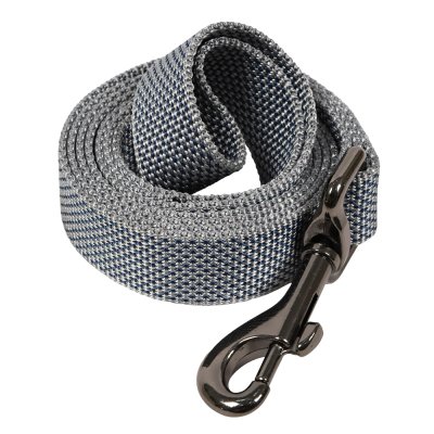 RICH BREED Поводок нейлоновый для собак Unreal, ширина 25 мм, длина 2 м, серый