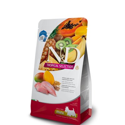 Farmina N&D Tropical Selection Сухой корм для взрослых собак мелких пород, курица, 1,5 кг