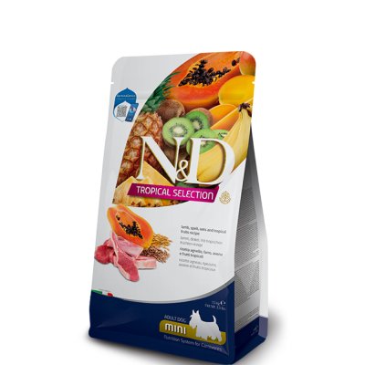Farmina N&D Tropical Selection Сухой корм для взрослых собак мелких пород, ягненок, 1,5 кг