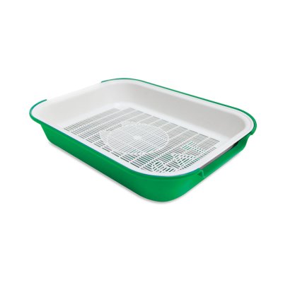 Kiti Туалет малый с сеткой для кошек, 31x23x6 см, зеленый