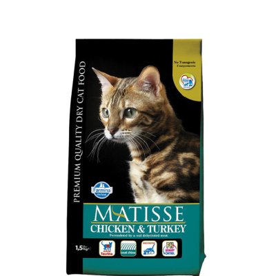 Farmina Matisse Cухой корм для взрослых кошек, с курицей и индейкой, 1,5 кг