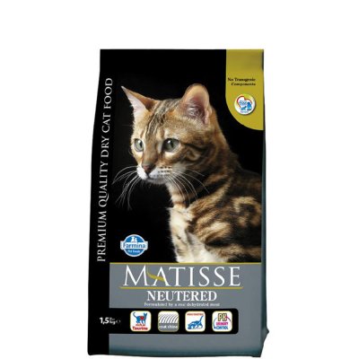 Farmina Matisse Cухой корм для стерилизованных кошек и кастрированных котов, с курицей, 1,5 кг