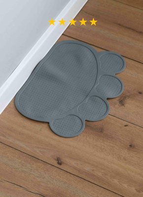 Коврики под миски PETSHOP Коврик силиконовый под миску (серый)