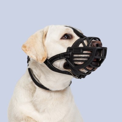 HiPet Намордник для собак силиконовый Ergonomic, XL, обхват морды 31 см