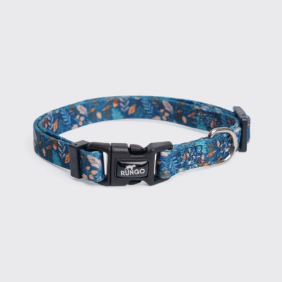 Rungo Ошейник нейлоновый для собак, обхват шеи 22-35 см, ширина 1 см, синий