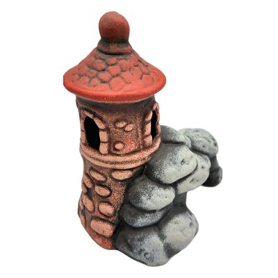 ГРОТАКВА Декор для аквариума Замок в скале, 15х13х15,5 см