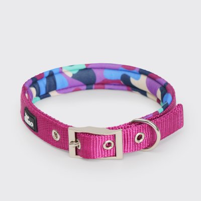 Rungo Ошейник для собак Soft Classic, XS, обхват шеи 35-43 см, ширина 2 см, орхидея