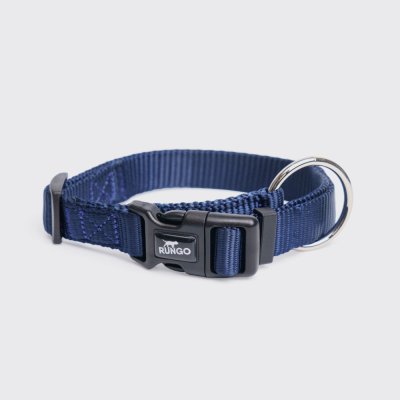 Rungo Ошейник нейлоновый для собак, обхват шеи 30-45 см, ширина 1,5 см, синий