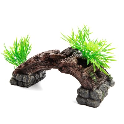 Декор для аквариумов Laguna Грот Заброшенный мост, 160х67х65мм