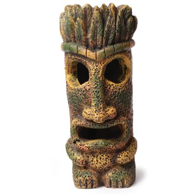 Декор для аквариумов Laguna Грот Полинезийская маска, M, 40х34х80мм