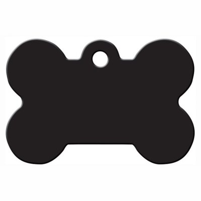 Адресник Адресник для кошек и собак Косточка, 27х11 мм, черная