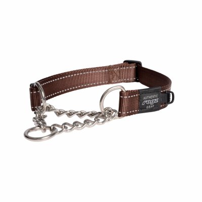 Ошейники, шлейки Rogz Полуудавка строгая серия "Utility", шоколадный (ЮАР) (L)