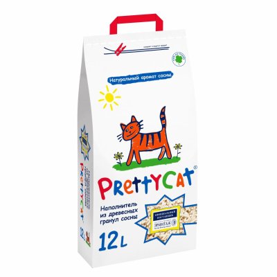 Наполнители PrettyCat Древесный наполнитель (4 кг)
