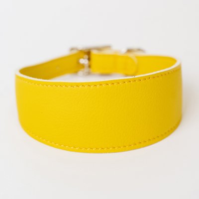 Аркон Ошейник-селедка для собак Candy, М, обхват шеи 32,5-38 см, желтый