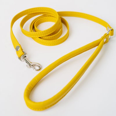 Аркон Поводок с круглой ручкой для собак до 6 кг Candy, желтый