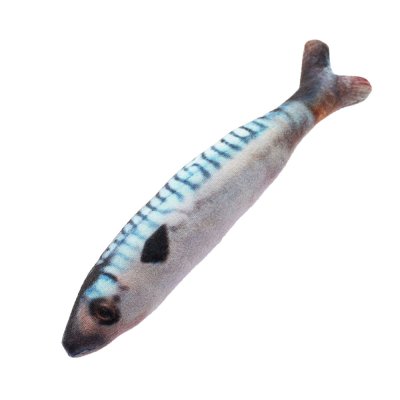Pet hobby Игрушка для кошек Рыба Скумбрия с валерианой и кошачьей мятой, 19,5 см