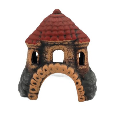 ГРОТАКВА Декор для аквариума Замок шатер, 13х9х13 см