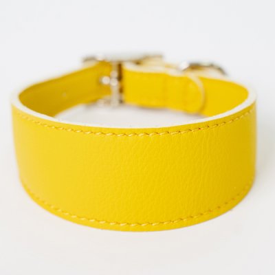 Аркон Ошейник-селедка для собак Candy, XS, обхват шеи 25,5-29 см, желтый