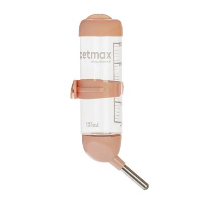 Petmax Поилка для грызунов, 125 мл, розовая