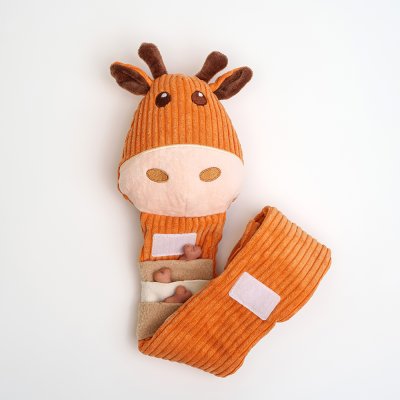 RURRI Игрушка с кармашками для лакомств для собак Жираф, 66 см