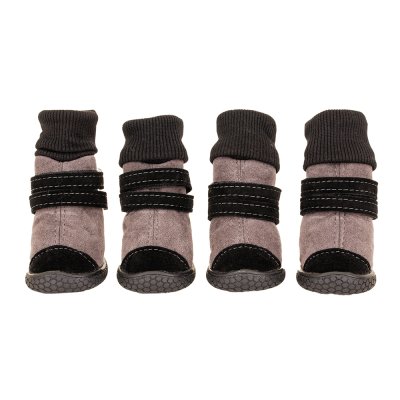 Petmax Ботинки высокие на липучках для собак XS черный (унисекс)