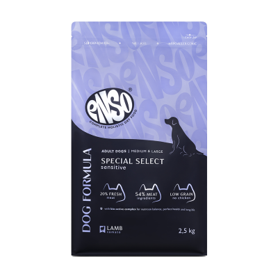 Корм для собак ENSO formula Special select для ср. и кр.пород, с ягненком и томатом сух. 2,5кг