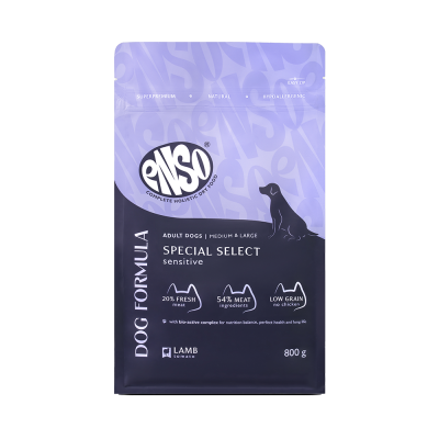 Корм для собак ENSO formula Special select для ср. и кр.пород, с ягненком и томатом сух. 800г